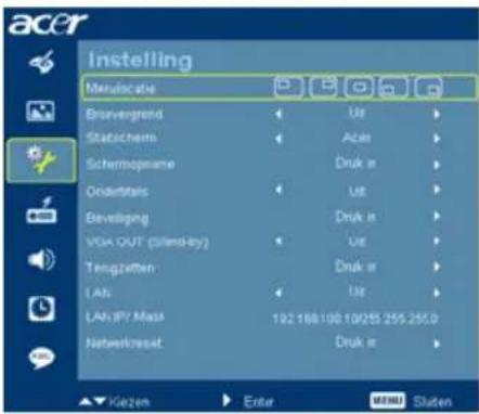 ACER P5206 - Instelling - 1