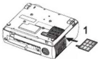 ACER P7290 - De stoffilter van de projector installeren - 1