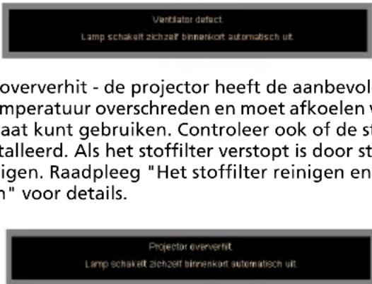 ACER P7290 - OSD-berichten - 1