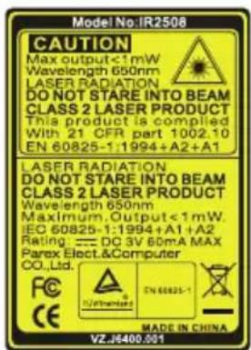 ACER P7290 - Lay-out afstandsbediening - 3