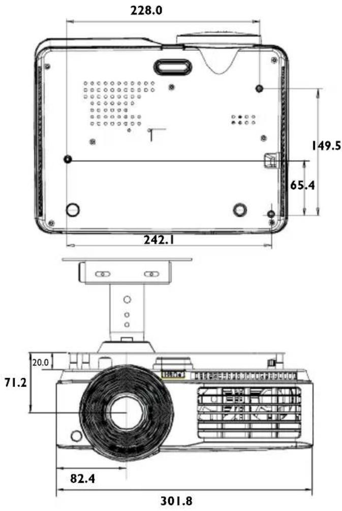 BENQ MW712 - Ceiling mount installation - 1