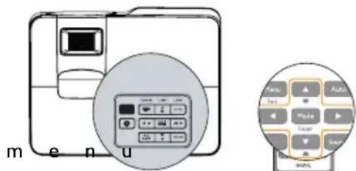 BENQ MW712 - Correcting keystone - 1