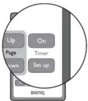 BENQ MW712 - How to use the Timer On key? - 1