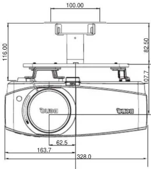 BENQ MX750 - Ceiling mount installation - 2