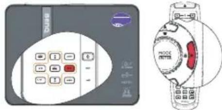 BENQ MX750 - Locking control keys - 1