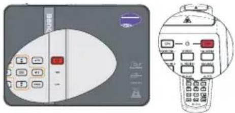 BENQ MX750 - Shutting down the projector - 2