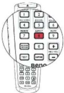 BENQ MX750 - Selecting the aspect ratio - 1