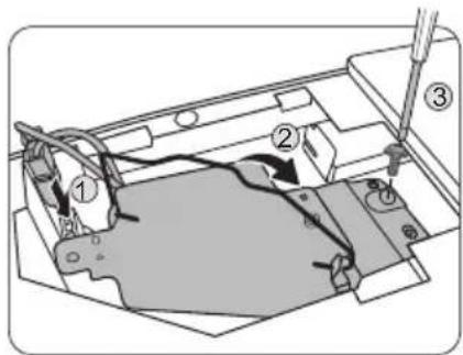 BENQ MX816ST - Replacing the lamp - 9