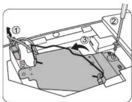 BENQ MX816ST - Replacing the lamp - 4