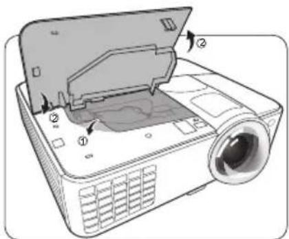 BENQ MX816ST - Replacing the lamp - 10