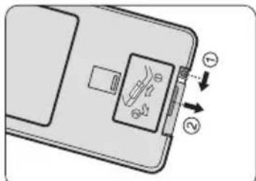 BENQ MX816ST - Replacing the remote control battery - 3