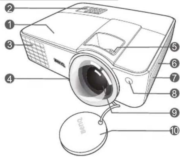 BENQ MX816ST - Projector exterior view - 1