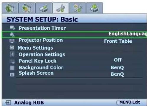 BENQ MX816ST - Using the menus - 4