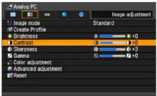 CANON REALiS WX6000 - Adjusting with the [ ]/ [ ]buttons - 1