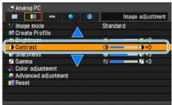 CANON REALiS WX6000 - Use the [▲] / [▼] buttons to select an item. - 2