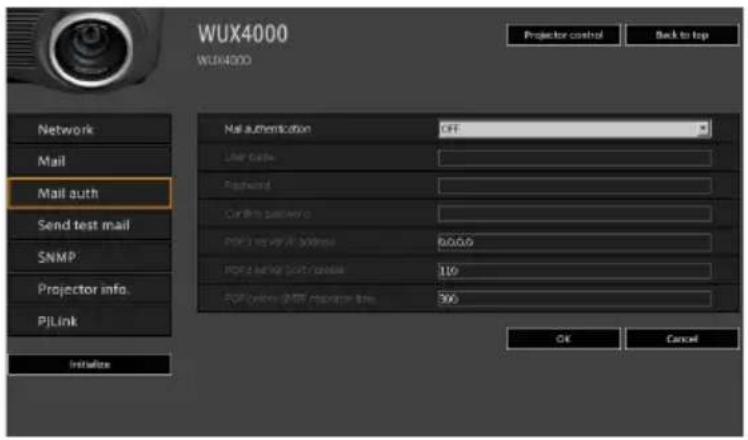 CANON REALiS WX6000 - ■ Mail Authentication Settings [Mail auth] - 1