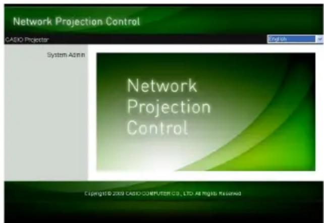 Network Projection Control CASIO Projector System Admin English Network Projection Control Copyright© 2009 CASIO COMPUTER CO., LTD. All Rights Reserved