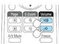 EPSON EB-S12 - Adjusting the Volume - 1