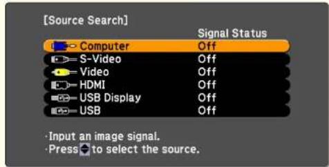EPSON EB-S12 - Automatically Detect Input Signals and Change the Projected Image (Source Search) - 4