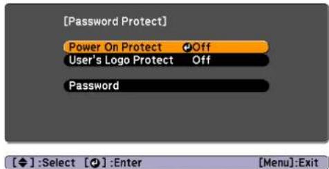 EPSON EB-S12 - Setting Password Protect - 3