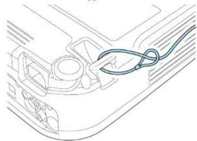 EPSON EB-S12 - Installing the wire lock - 1