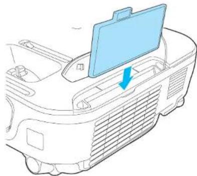 EPSON EB-S12 - Install the new air filter. - 1