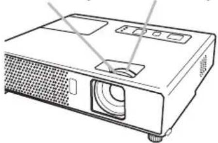 HITACHI CP-RX70WF - Adjusting the zoom and focus - 1