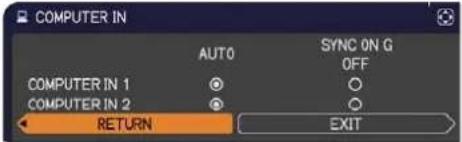 HITACHI CP-X4015WNEF - INPUT menu - 3
