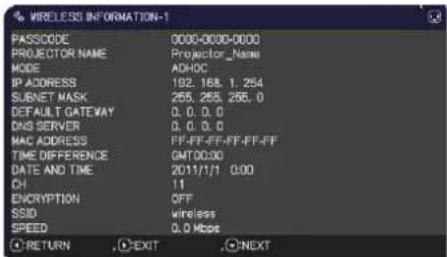 HITACHI CP-X4015WNEF - NETWORK menu - 3