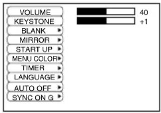 HITACHI CPX320W - No Signal Menu - 1
