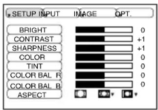 HITACHI CPX320W - Setup Menu - 2