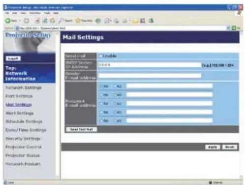 HITACHI ED-A100 - Mail Settings - 1