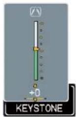 HITACHI ED-A100 - Correcting the keystone distortions - 1