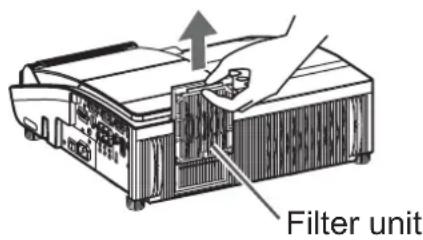HITACHI ED-A100 - Maintaining the air-filter - 1