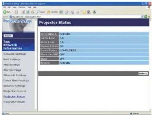 HITACHI ED-A100 - Projector Status - 1