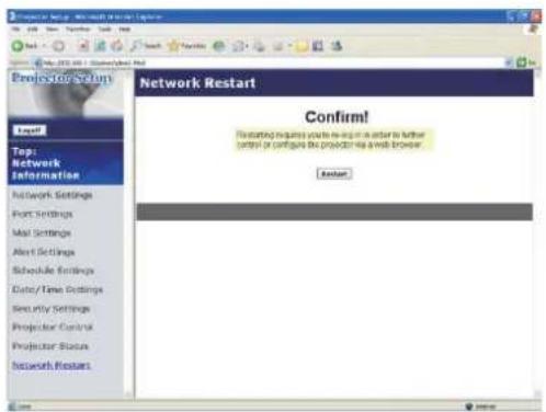 HITACHI ED-A100 - Network Restart - 1