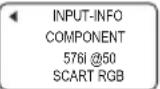 HITACHI ED-X8250 - Menu INPUT (vervolg) - 3