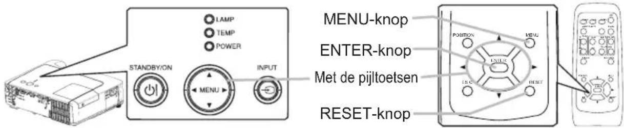 HITACHI ED-X8250 - Gebruik van de menu-functie - 1