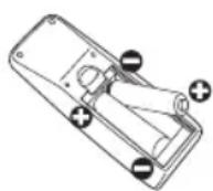 HITACHI ED-X8250 - Batterijen plaatsen - 2