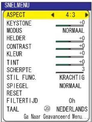 HITACHI ED-X8250 - SNELMENU - 1
