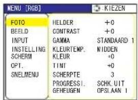 HITACHI ED-X8250 - Bij het geavanceerd MENU - 1