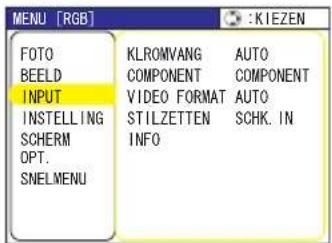 HITACHI ED-X8250 - Menu INPUT - 1