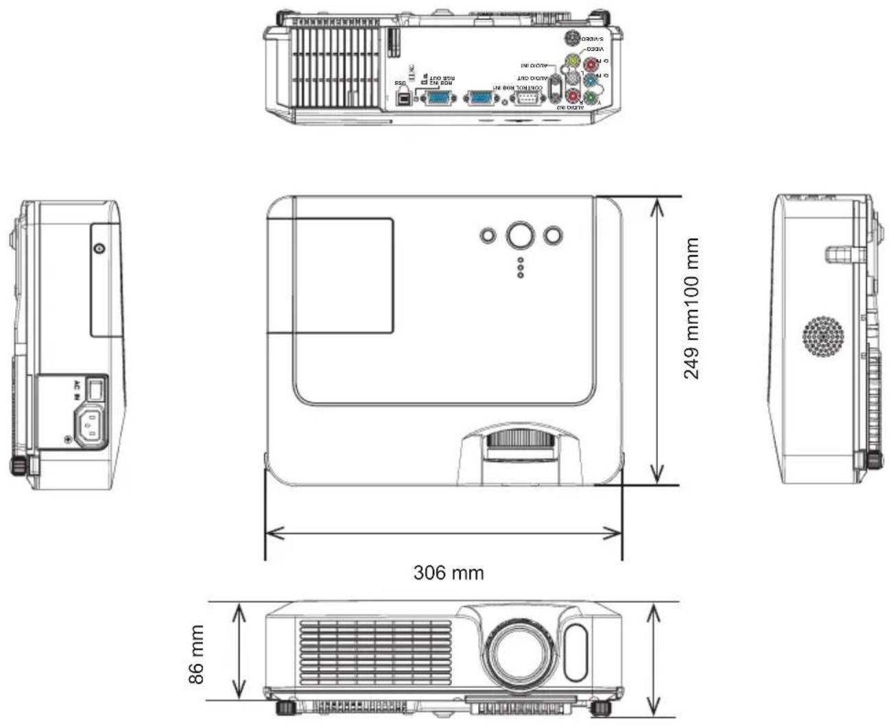 HITACHI ED-X8250 - Technische gegevens (vervolg) - 1