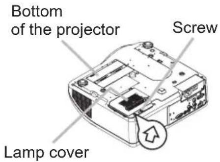 HITACHI PJ-TX300E - Replacing the lamp by yourself - 1