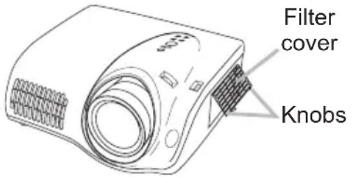 HITACHI PJ-TX300E - Air filter - 1