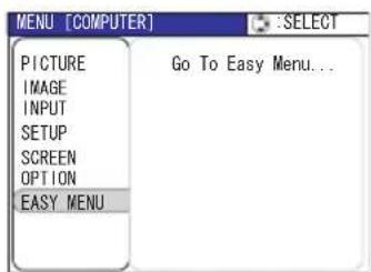 HITACHI PJ-TX300E - To switch from the Advanced Menu to the EASY MENU - 3