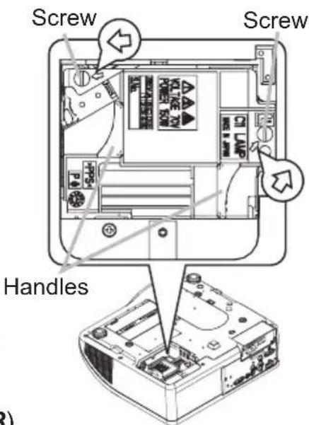 HITACHI PJ-TX300E - Replacing the lamp by yourself - 2