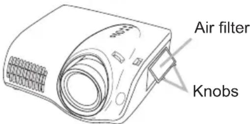 HITACHI PJ-TX300E - Air filter - 2