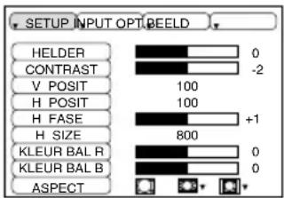 HITACHI PJLC2001 - "Setup" menu - 1