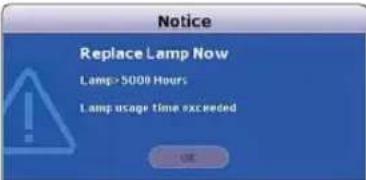 MITSUBISHI EW331U-ST - Timing of replacing the lamp - 4